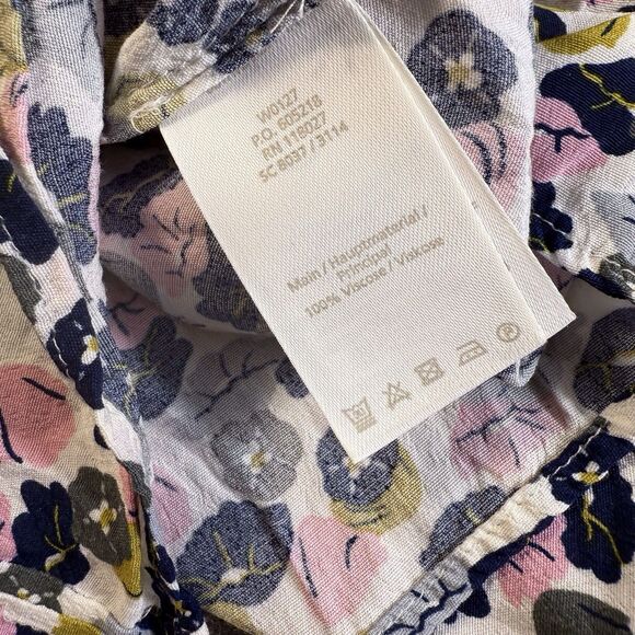 EUC‎ Boden Hopscotch Ivory Poppy Meadow Dress Size US 6R  Pink Navy - Picture 7 of 14